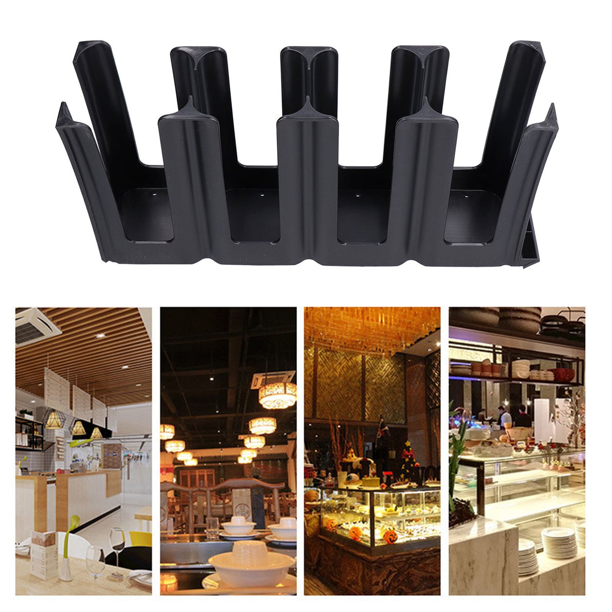 4 Grids Coffee Cup Dispenser Disposable Paper Cup Holder Organizer for Coffee Milk Tea Shop Restaurant