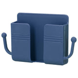 Wall Mounted Storage Box Multifunctional Phone Charging Wall Mount Holder for Bed Bathroom Kitchen OfficeBlue