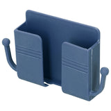 Wall Mounted Storage Box Multifunctional Phone Charging Wall Mount Holder for Bed Bathroom Kitchen OfficeBlue - Close-Up Angle