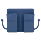 Wall Mounted Storage Box Multifunctional Phone Charging Wall Mount Holder for Bed Bathroom Kitchen OfficeBlue