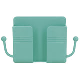 Wall Mounted Storage Box Multifunctional Phone Charging Wall Mount Holder for Bed Bathroom Kitchen OfficeGreen