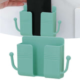 Wall Mounted Storage Box Multifunctional Phone Charging Wall Mount Holder for Bed Bathroom Kitchen OfficeGreen