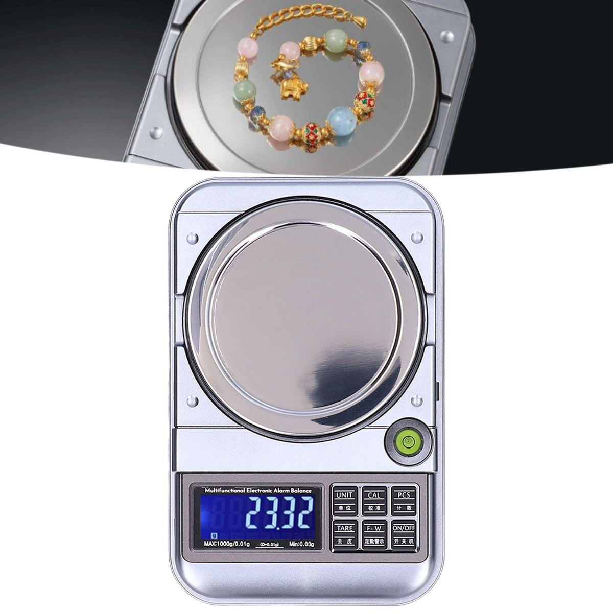 Jewelry Scale Accurate Data Multiple Units Stable Reading High Sensitivity LCD Digital Electronic Scale for Gold