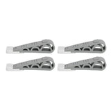 4PCS Stacked Door Stop Rubber Heavy Duty Door Bottom Stopper Door Wedge Stop for Home Office - Front View