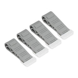 4PCS Stacked Door Stop Rubber Heavy Duty Door Bottom Stopper Door Wedge Stop for Home Office