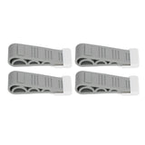 4PCS Stacked Door Stop Rubber Heavy Duty Door Bottom Stopper Door Wedge Stop for Home Office