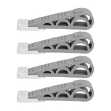 4PCS Stacked Door Stop Rubber Heavy Duty Door Bottom Stopper Door Wedge Stop for Home Office