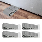 4PCS Stacked Door Stop Rubber Heavy Duty Door Bottom Stopper Door Wedge Stop for Home Office