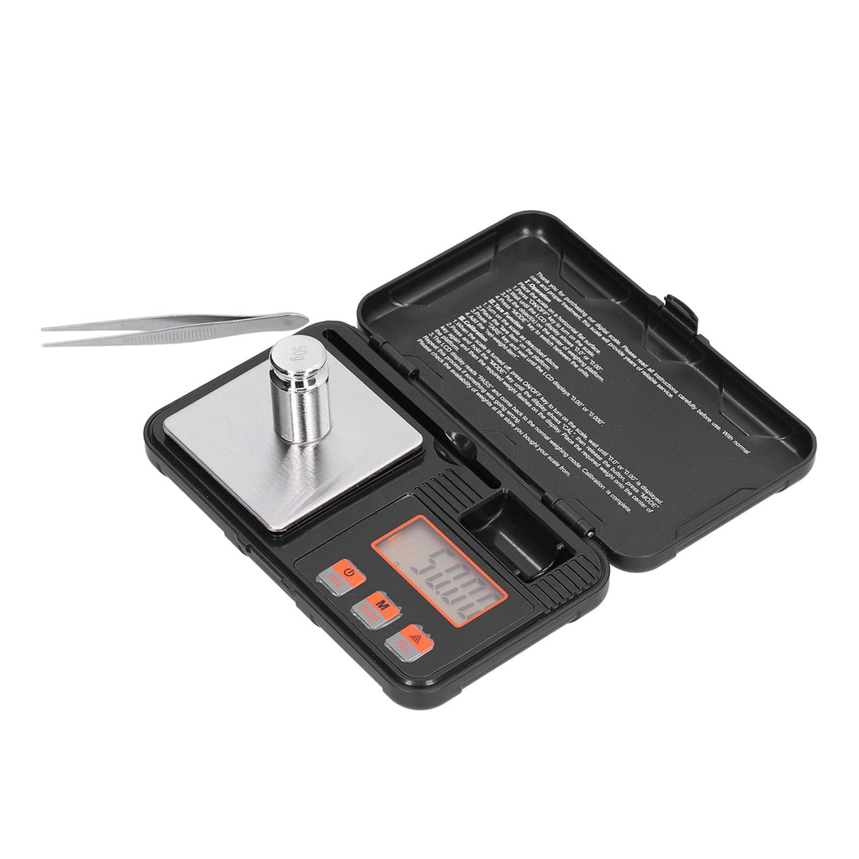 200g/0.01g Jewelry Scale LCD Display Mini Portable Electronic Balance Scale with Weight Tweezers