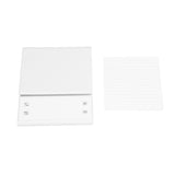 3kg/0.1g LED Display Electronic Scale Portable Timing Kitchen Coffee Scale with Non Slip Pads White