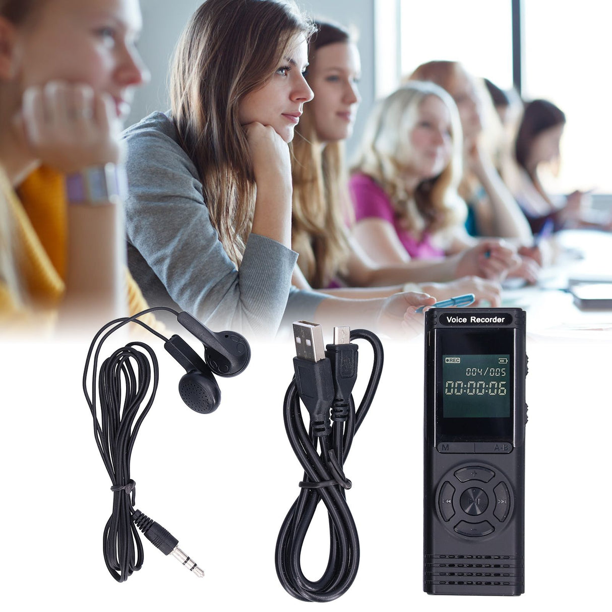 8G LCD Digital Voice Recorder Portable Voice Activated Recorder Pen Recording Device for Lecture
