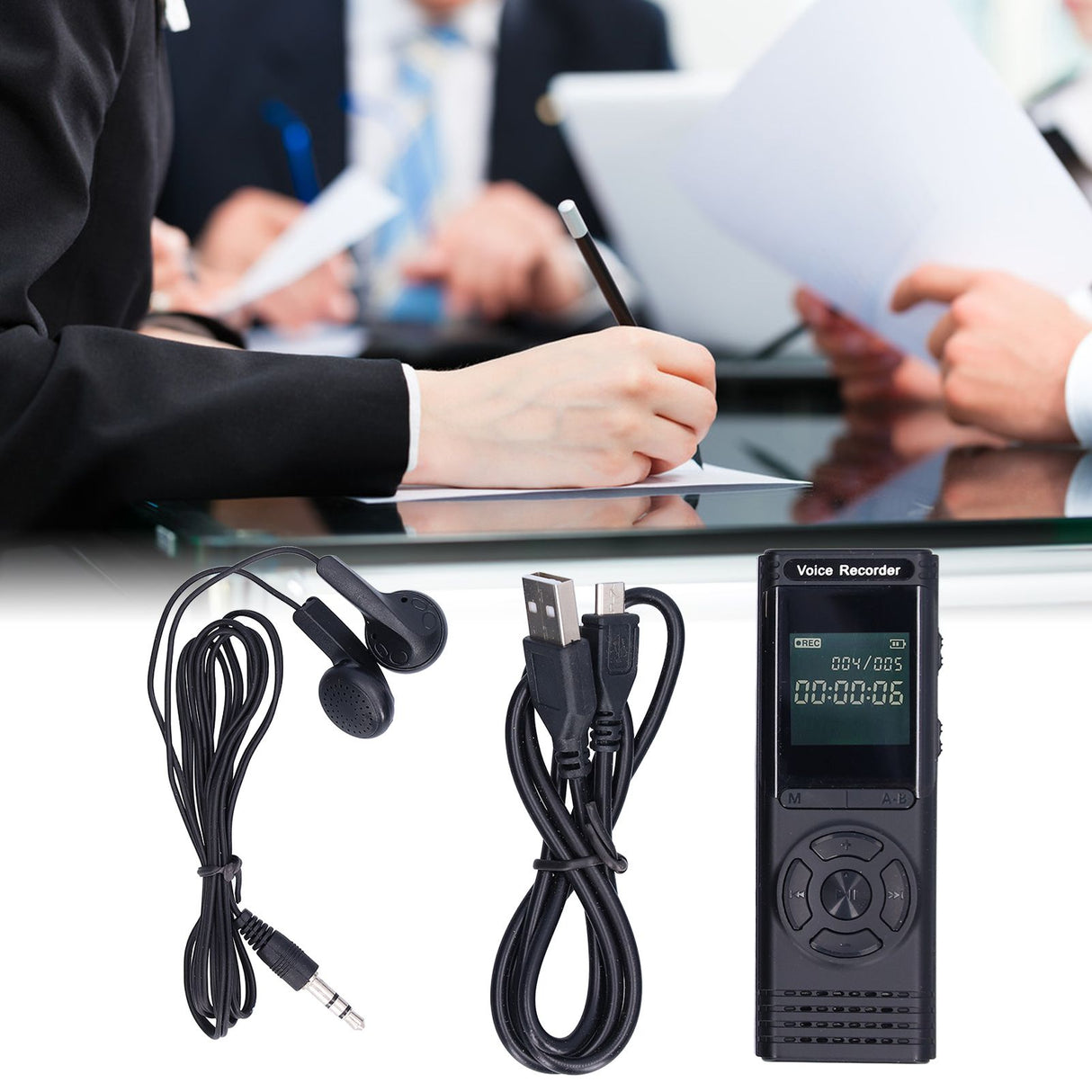 8G LCD Digital Voice Recorder Portable Voice Activated Recorder Pen Recording Device for Lecture