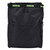 Car Garbage Storage Bag Waterproof Foldable Oxford Fabric Auto Litter Bin with Lid and Pockets Black