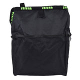 Car Garbage Storage Bag Waterproof Foldable Oxford Fabric Auto Litter Bin with Lid and Pockets Black - Side View