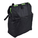 Car Garbage Storage Bag Waterproof Foldable Oxford Fabric Auto Litter Bin with Lid and Pockets Black - Top-Down View