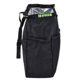 Car Garbage Storage Bag Waterproof Foldable Oxford Fabric Auto Litter Bin with Lid and Pockets Black - 45-Degree Angle