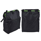 Car Garbage Storage Bag Waterproof Foldable Oxford Fabric Auto Litter Bin with Lid and Pockets Black - Low Angle