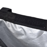 Car Garbage Storage Bag Waterproof Foldable Oxford Fabric Auto Litter Bin with Lid and Pockets Black