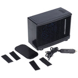 Mini Air Conditioning Fan Silent Portable Evaporative Cooler with Water Tank for Car Home 12V