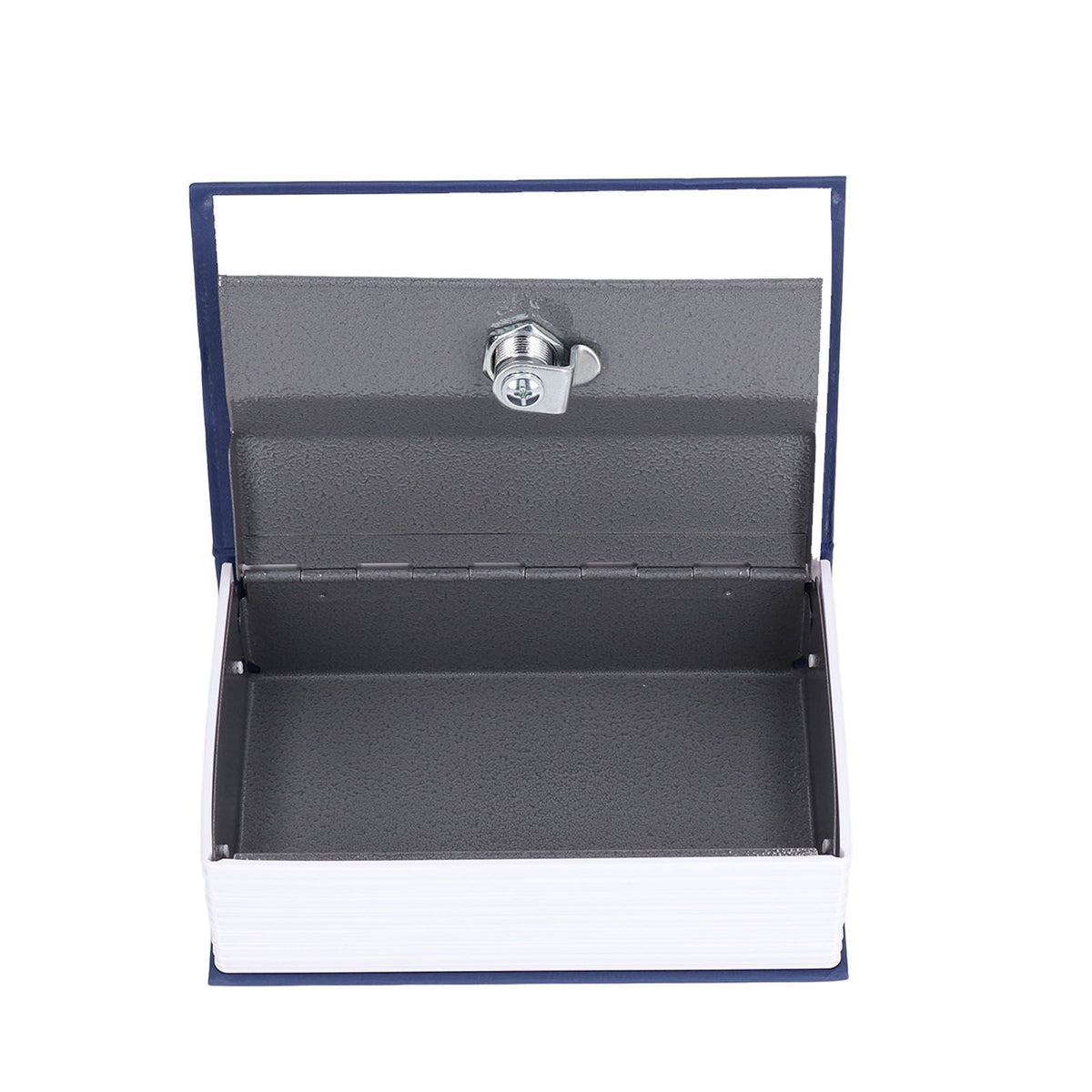 Safe Box Simulation Book Shape Decorative Storage Money Case for Bedroom Living Room OfficeBlue
