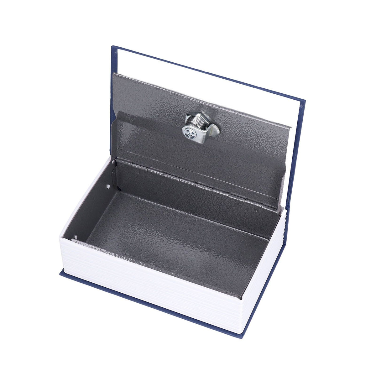 Safe Box Simulation Book Shape Decorative Storage Money Case for Bedroom Living Room OfficeBlue