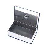 Safe Box Simulation Book Shape Decorative Storage Money Case for Bedroom Living Room OfficeBlue - Side View