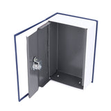 Safe Box Simulation Book Shape Decorative Storage Money Case for Bedroom Living Room OfficeBlue