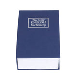 Safe Box Simulation Book Shape Decorative Storage Money Case for Bedroom Living Room OfficeBlue - Rear View