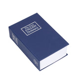 Safe Box Simulation Book Shape Decorative Storage Money Case for Bedroom Living Room OfficeBlue - Close-Up Angle