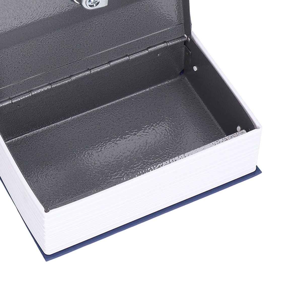 Safe Box Simulation Book Shape Decorative Storage Money Case for Bedroom Living Room OfficeBlue