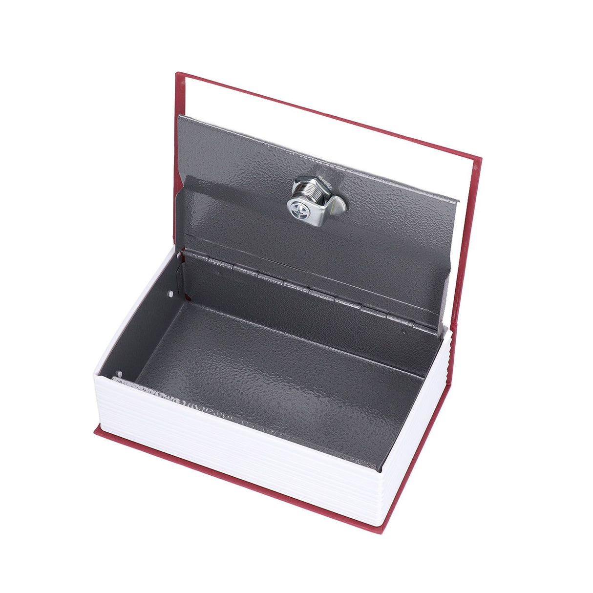 Safe Box Simulation Book Shape Decorative Storage Money Case for Bedroom Living Room OfficeRed