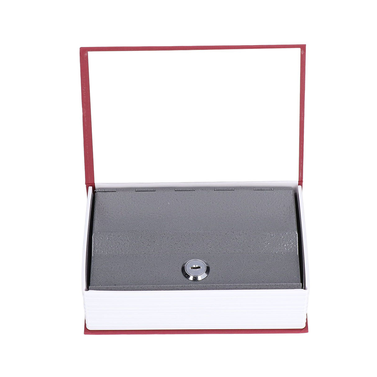 Safe Box Simulation Book Shape Decorative Storage Money Case for Bedroom Living Room OfficeRed