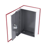 Safe Box Simulation Book Shape Decorative Storage Money Case for Bedroom Living Room OfficeRed