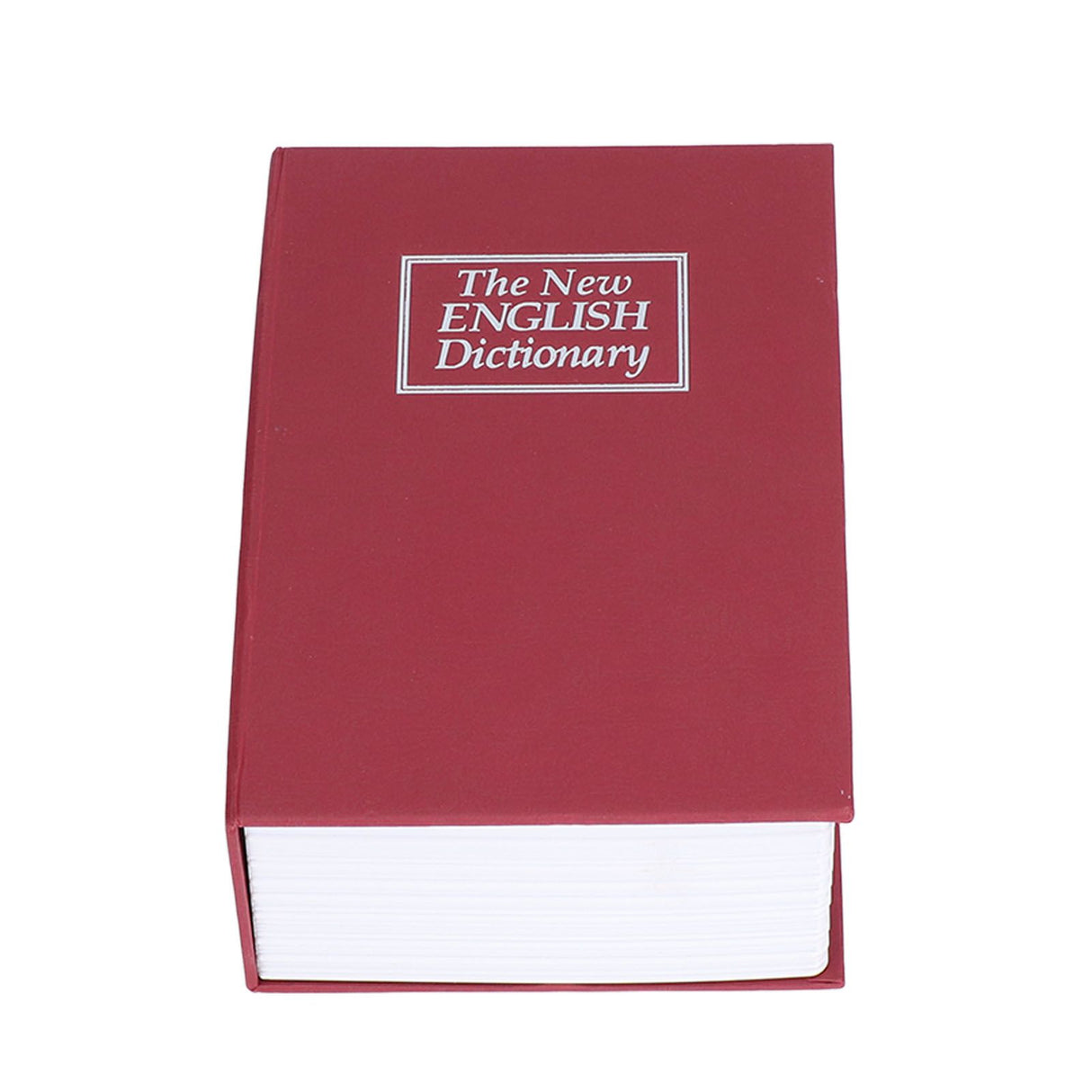Safe Box Simulation Book Shape Decorative Storage Money Case for Bedroom Living Room OfficeRed