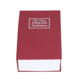 Safe Box Simulation Book Shape Decorative Storage Money Case for Bedroom Living Room OfficeRed