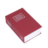 Safe Box Simulation Book Shape Decorative Storage Money Case for Bedroom Living Room OfficeRed - Close-Up Angle