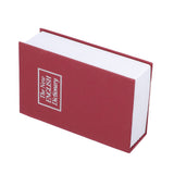 Safe Box Simulation Book Shape Decorative Storage Money Case for Bedroom Living Room OfficeRed - Low Angle
