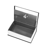 Safe Box Simulation Book Shape Decorative Storage Money Case for Bedroom Living Room OfficeBlack - Side View