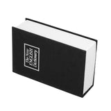 Safe Box Simulation Book Shape Decorative Storage Money Case for Bedroom Living Room OfficeBlack