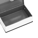 Safe Box Simulation Book Shape Decorative Storage Money Case for Bedroom Living Room OfficeBlack