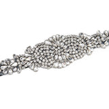 Rhinestone Wedding Dress Belt Elegant Waistbelt Clothes Accessories for Bride BridesmaidBlack