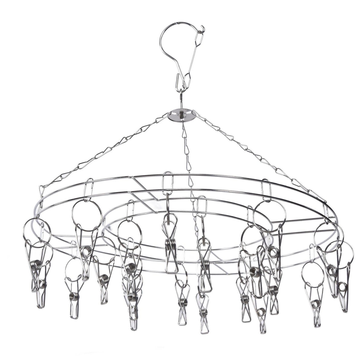 20 Clip Socks Rack Underwear Drying Hanger Stainless Steel Clothes Hanger Multifunctional Laundry Rack