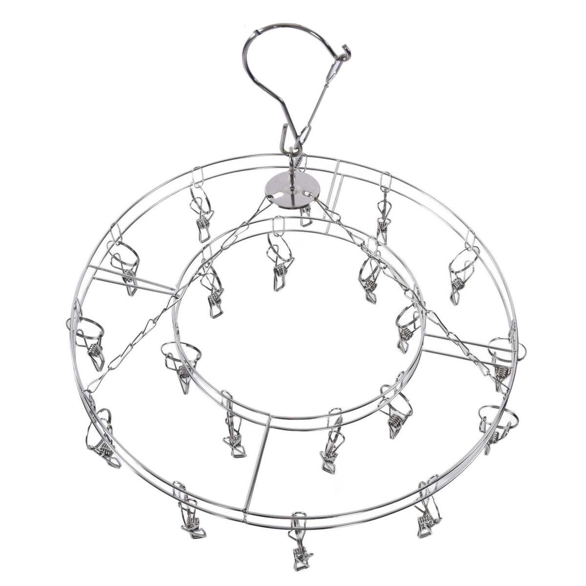 20 Clip Socks Rack Underwear Drying Hanger Stainless Steel Clothes Hanger Multifunctional Laundry Rack