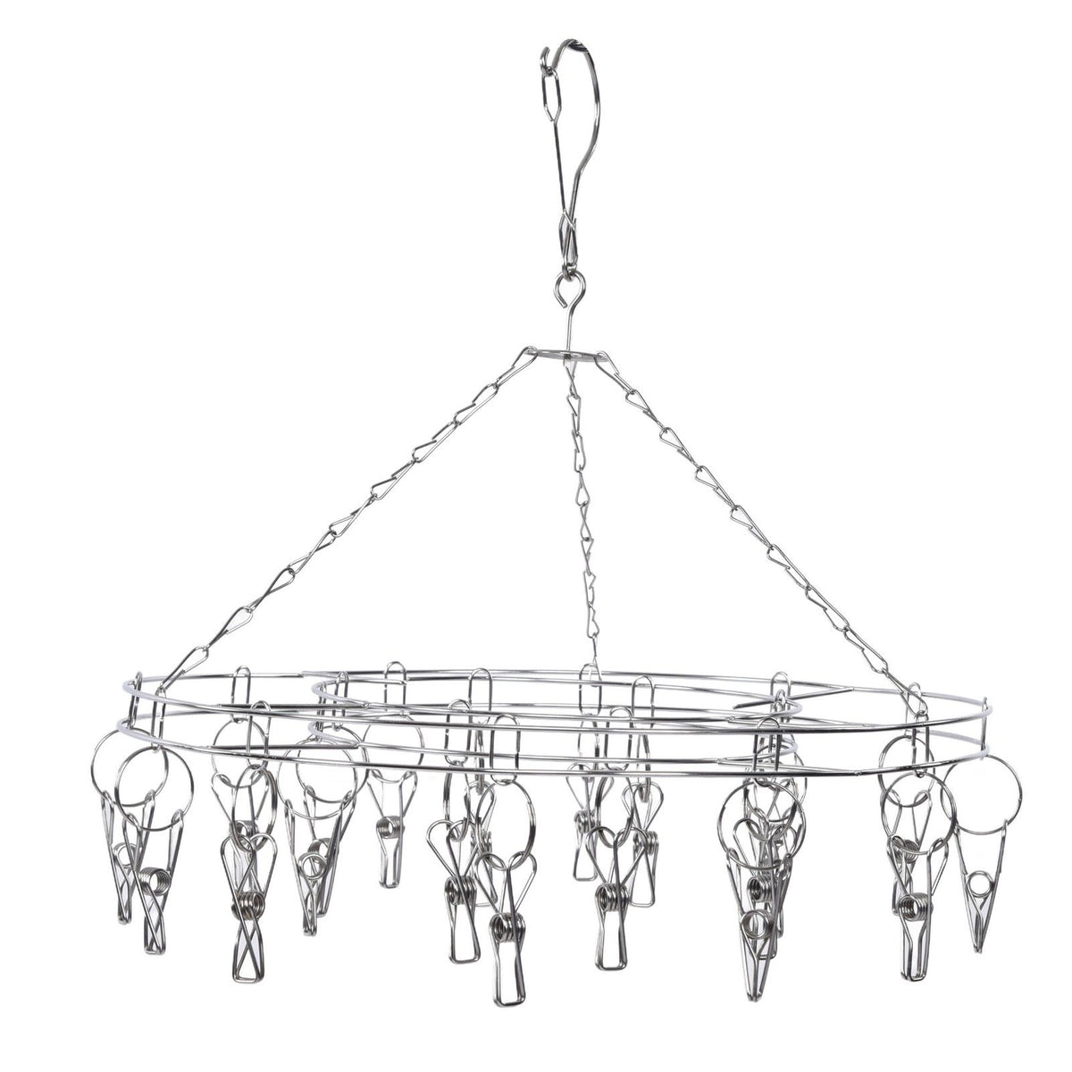 20 Clip Socks Rack Underwear Drying Hanger Stainless Steel Clothes Hanger Multifunctional Laundry Rack