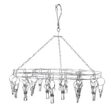 20 Clip Socks Rack Underwear Drying Hanger Stainless Steel Clothes Hanger Multifunctional Laundry Rack
