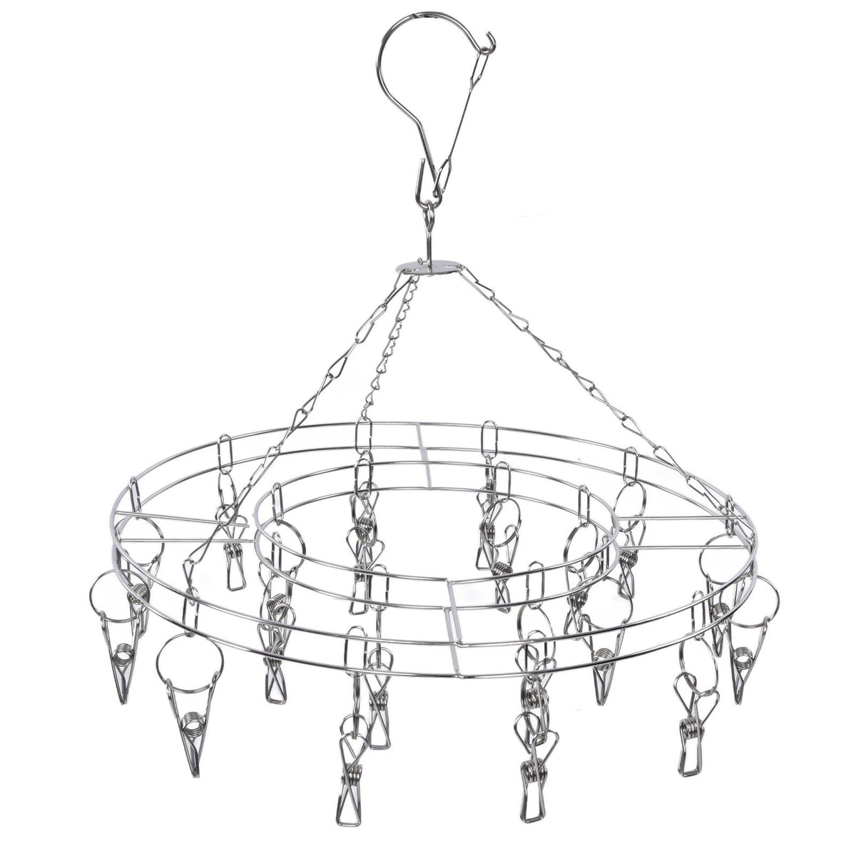 20 Clip Socks Rack Underwear Drying Hanger Stainless Steel Clothes Hanger Multifunctional Laundry Rack
