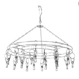 20 Clip Socks Rack Underwear Drying Hanger Stainless Steel Clothes Hanger Multifunctional Laundry Rack