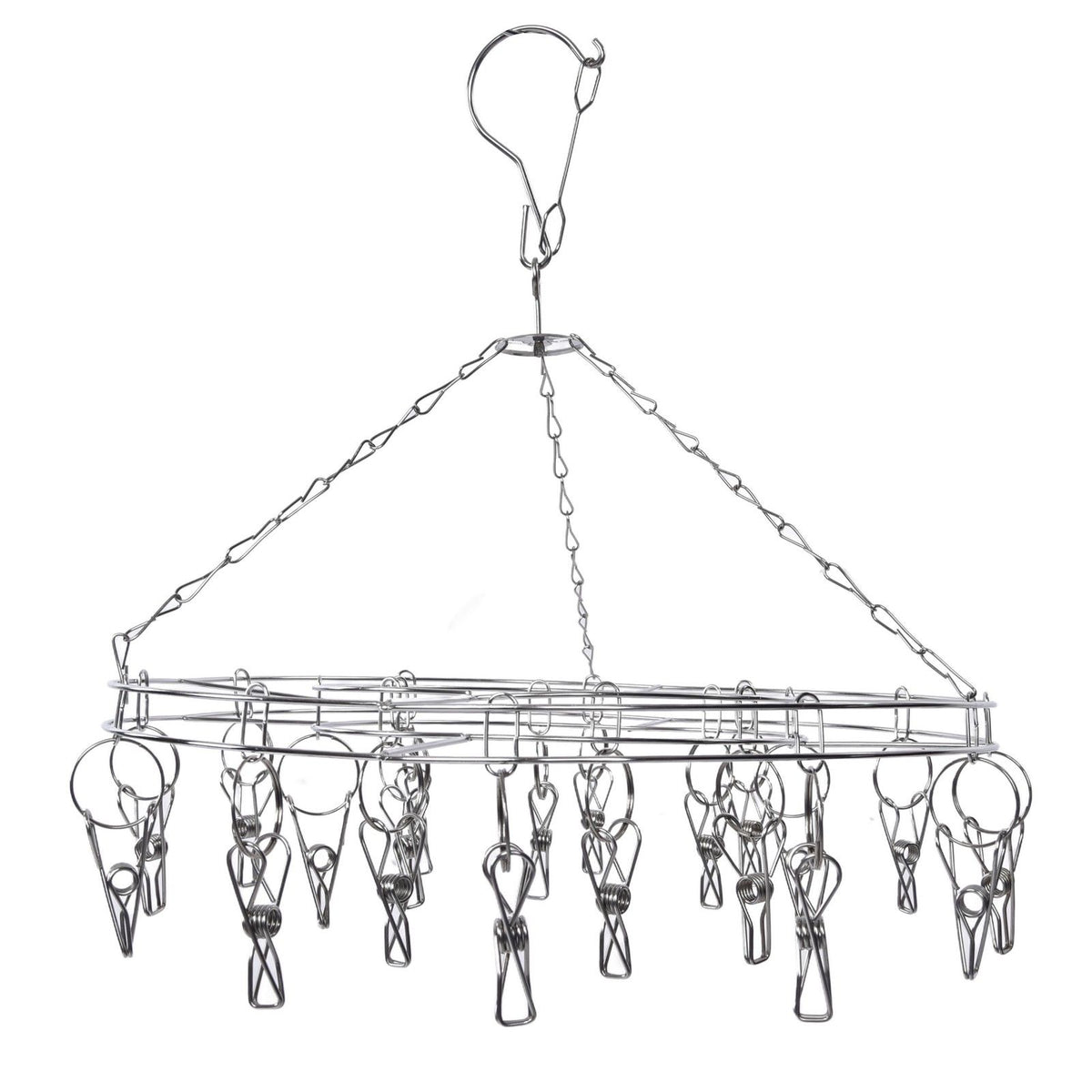 20 Clip Socks Rack Underwear Drying Hanger Stainless Steel Clothes Hanger Multifunctional Laundry Rack
