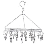20 Clip Socks Rack Underwear Drying Hanger Stainless Steel Clothes Hanger Multifunctional Laundry Rack - Extra Image