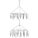 20 Clip Socks Rack Underwear Drying Hanger Stainless Steel Clothes Hanger Multifunctional Laundry Rack - Extra Image
